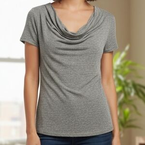 Katherine Barclay Heathered Knit Top